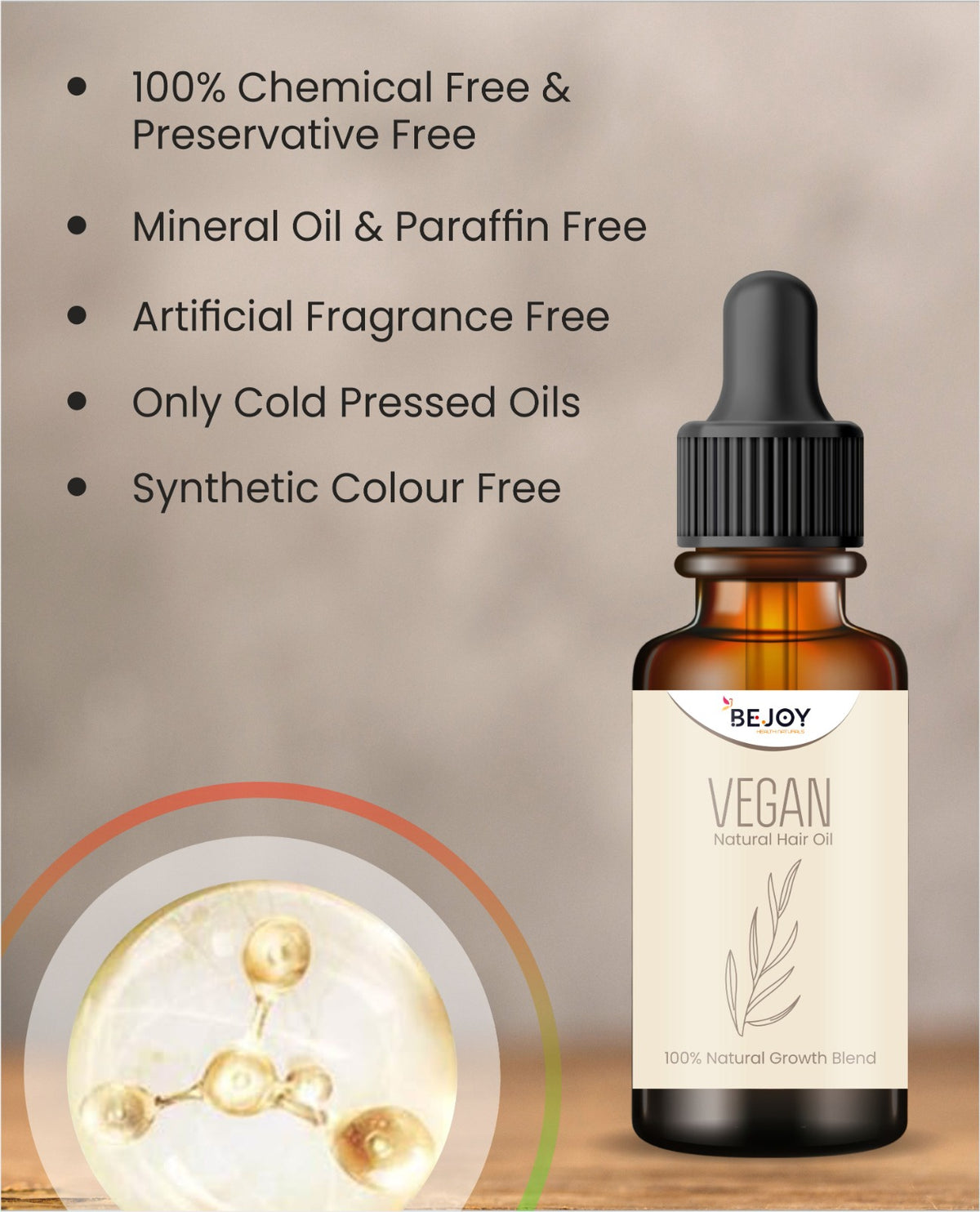Vegan Natural Hair Oil