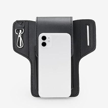 Multipurpose PU Leather Mobile Pouch with Belt Loop