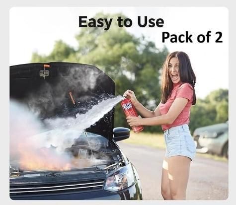 Car Fire Stop - Emergency Fire Response Spray 500ml Each (Pack of 2)